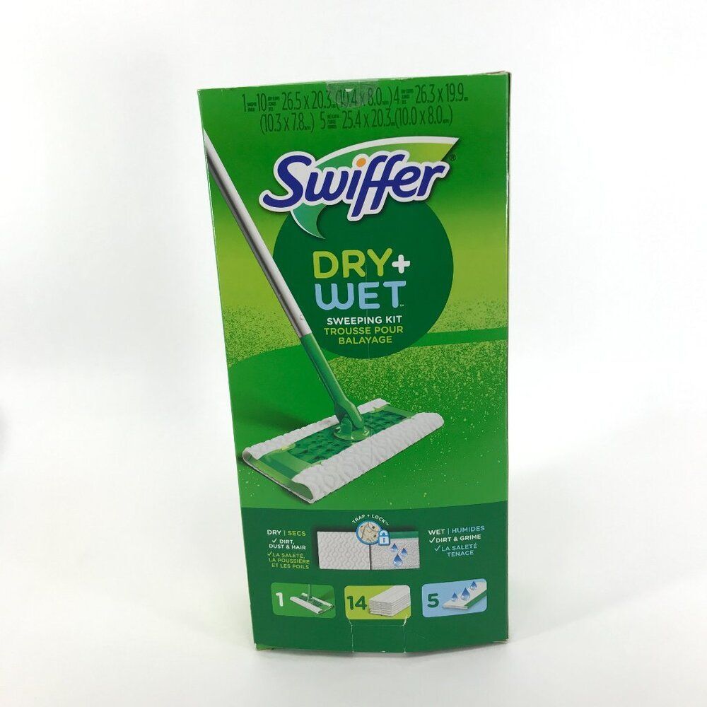 Swiffer Sweeper 2-in-1 Dry + Wet Floor Mopping and Sweeping Kit